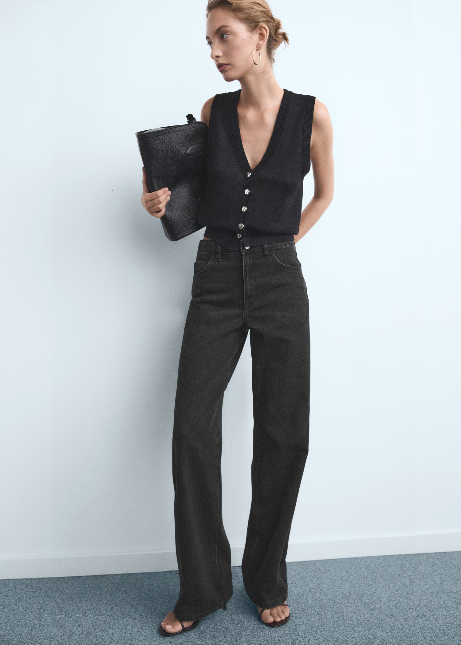 Danila high-waisted wide-leg jeans | MANGO (UK)