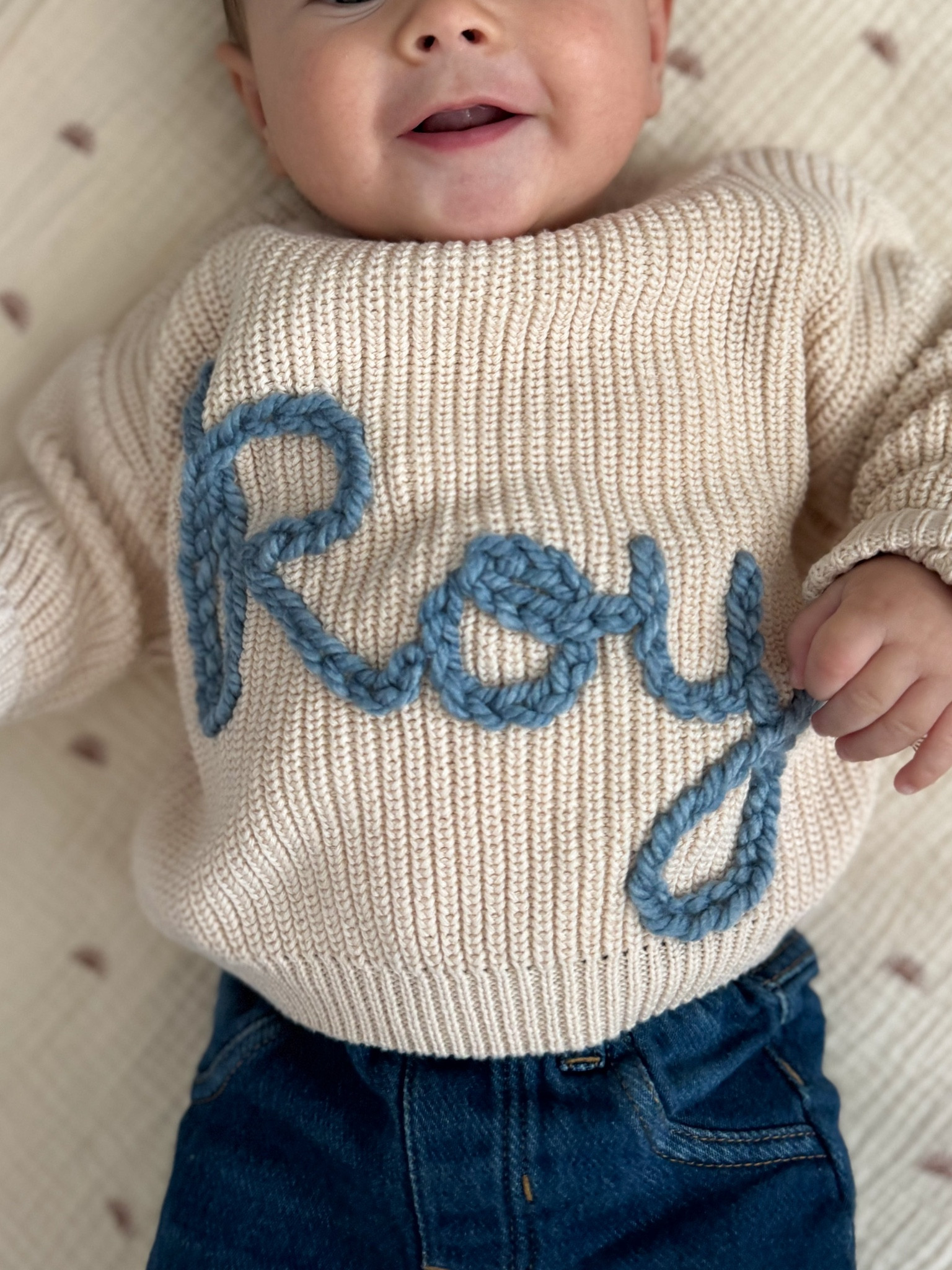 A beautiful hand embroidered name sweater makes the perfect holiday gift! 🎁 

#LTKHoliday #LTKBaby #LTKKids