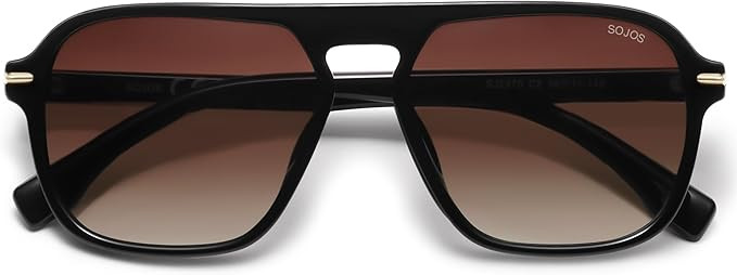 SOJOS Retro Aviator Polarized Sunglasses for Men Women Trendy Vintage Square Pilot Mens Shades SJ... | Amazon (US)