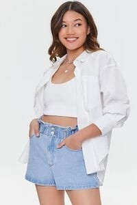 Paperbag Denim Shorts | Forever 21 | Forever 21 (US)