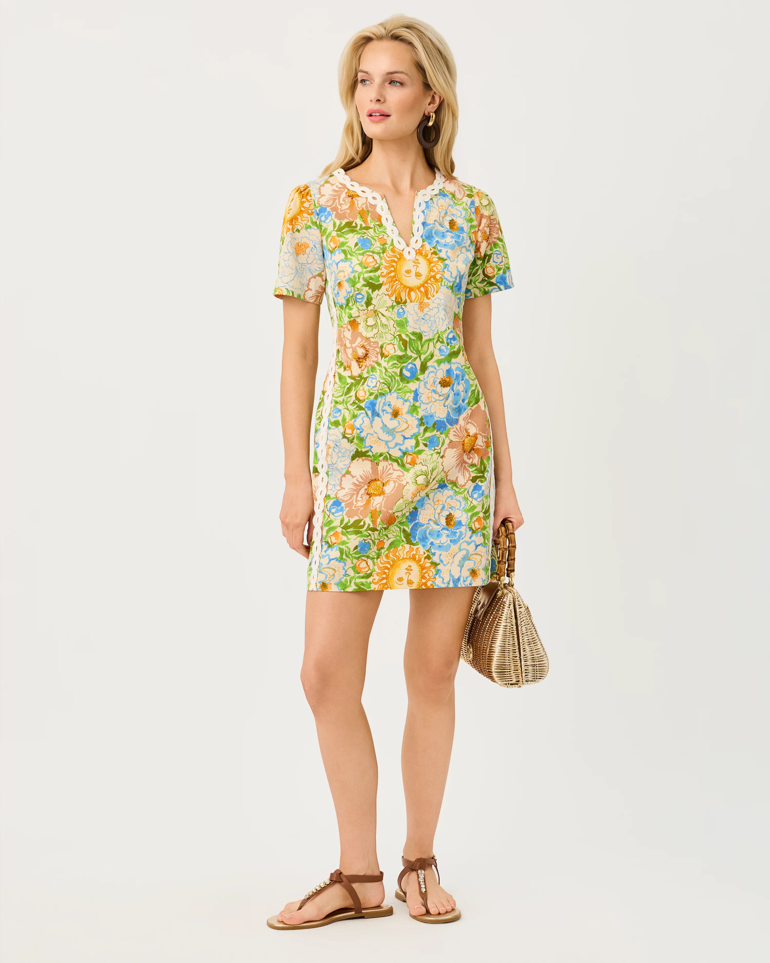 Minerva Short Sleeve Stretch Shift Dress | Lilly Pulitzer