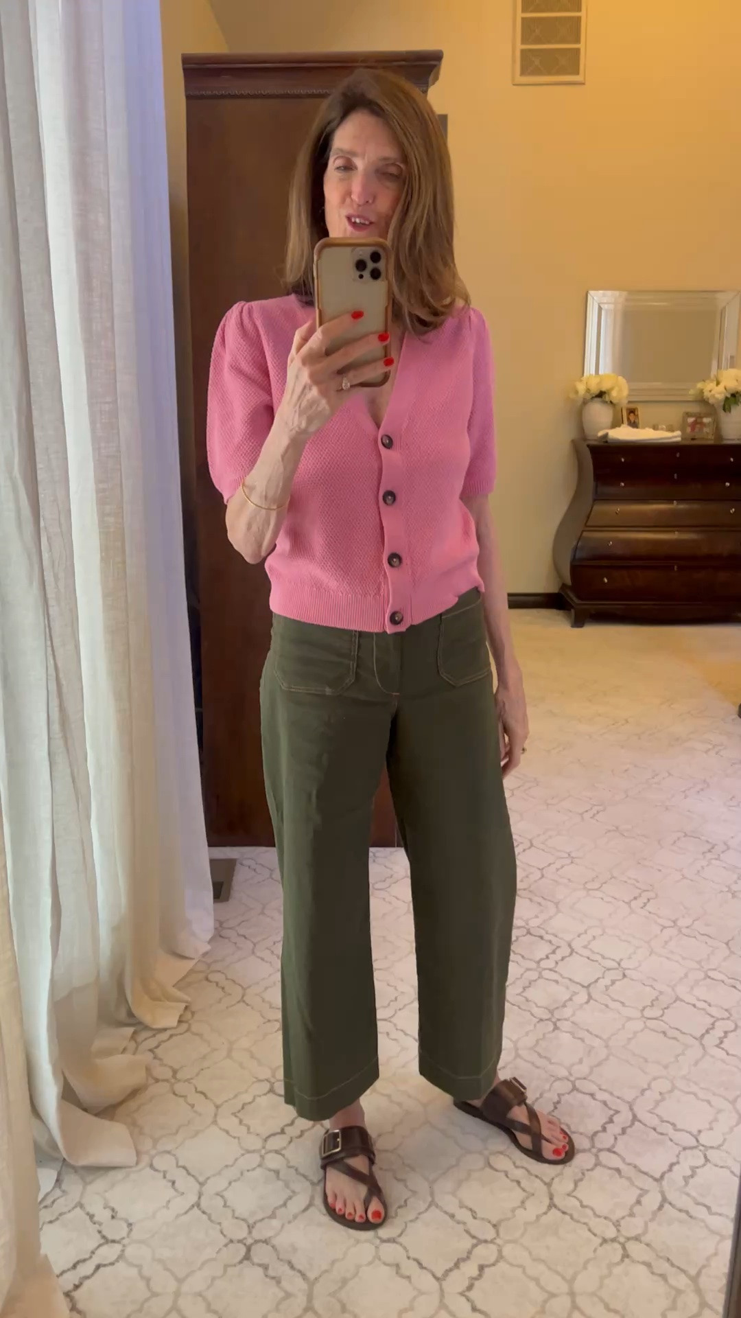 Love this outfit. My cute sweater is from Biden, pants from Anthropologie and my sandals are from Sezane. 
#sezane #anthropologie #boden #mystyle over50 #over60

#LTKMothersDay #LTKOver40 #LTKootd