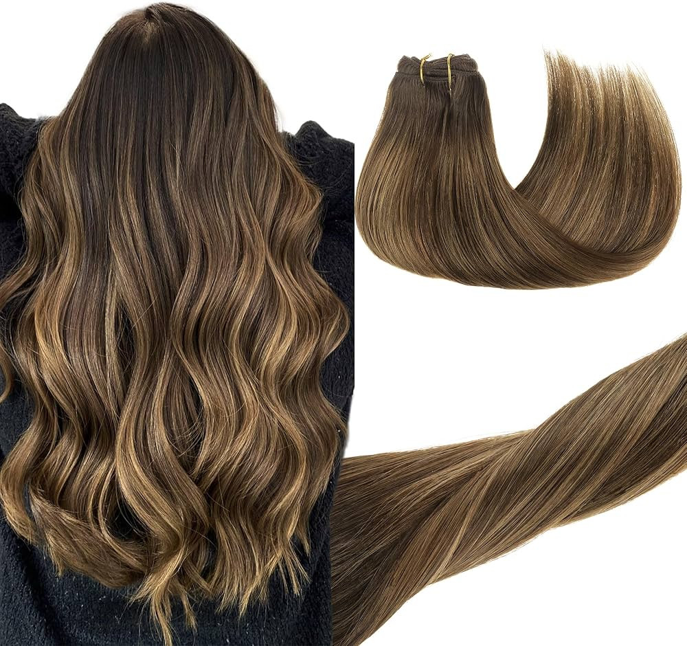 GOO GOO Clip in Hair Extensions Real Human Hair, Remy Human Hair Extensions Clip ins for Women, N... | Amazon (US)