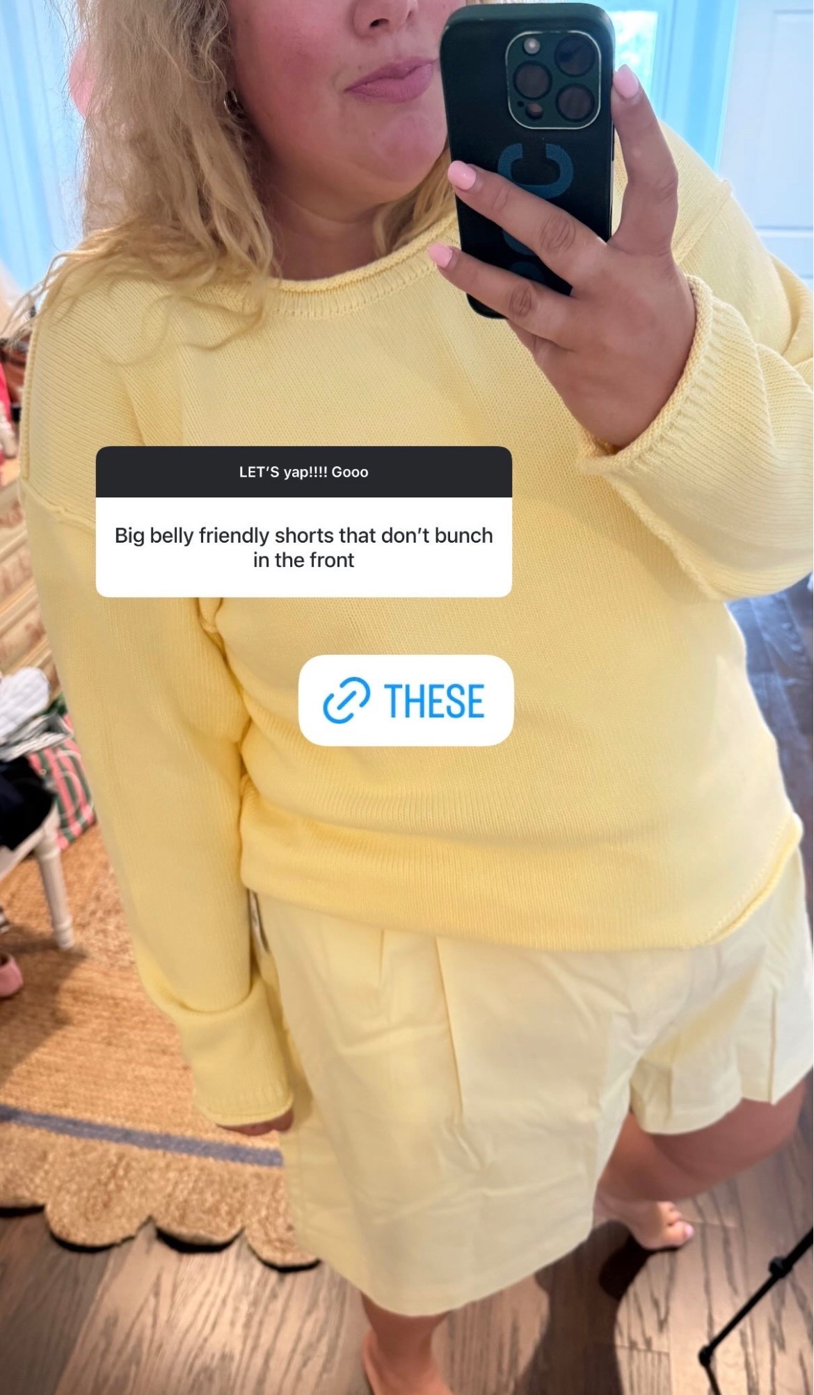 Big belly shorts that don’t bunch in the front and this color yellow is perfect!

#LTKootd #LTKSeasonal #LTKPlusSize