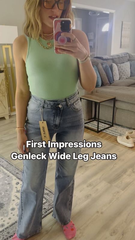 Love these wide leg crossover jeans! They are super flattering. I sized up 1 to a 6 per review but i could of stuck to my tts. 

Amazon 
Amazon fashion 
Amazon finds 
Found it on Amazon 
Amazon jeans 
Genleck crossover jeans 
Spring times
Spring outfit 
Summer outfit 
Sunglasses 
Amazon finds 

#LTKSaleAlert #LTKStyleTip #LTKFindsUnder50