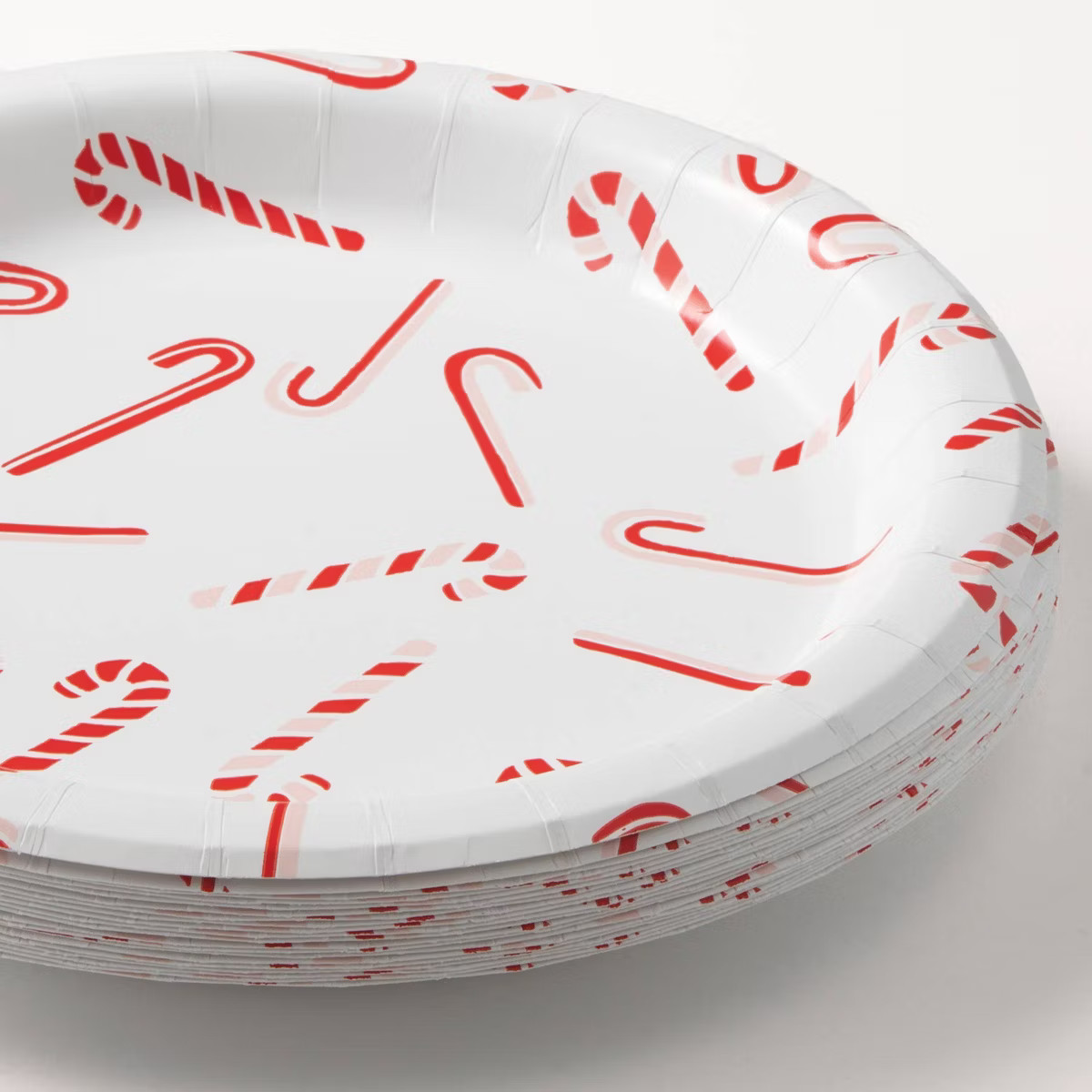 20ct 8.5" Christmas Candy Cane Dinner Plates - Spritz™ | Target