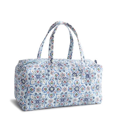 Vera Bradley Lisbon Sky Medallion Original Duffle Bag - Light Blue | Target