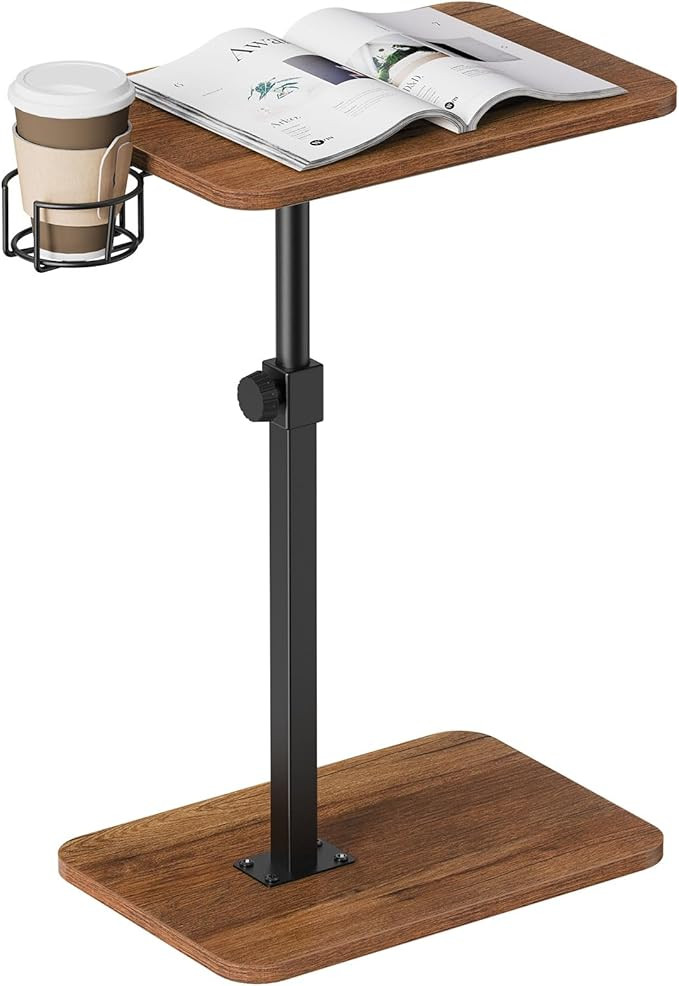 Snughome Sofa Tray Table 360°Rotatable, Sofa Arm Side Table for Eating, Adjustable End Tables fo... | Amazon (US)