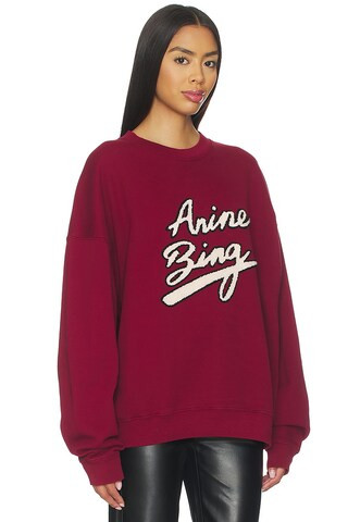 Miles Chenille Sweatshirt in Cabarnet | Revolve Clothing (Global)