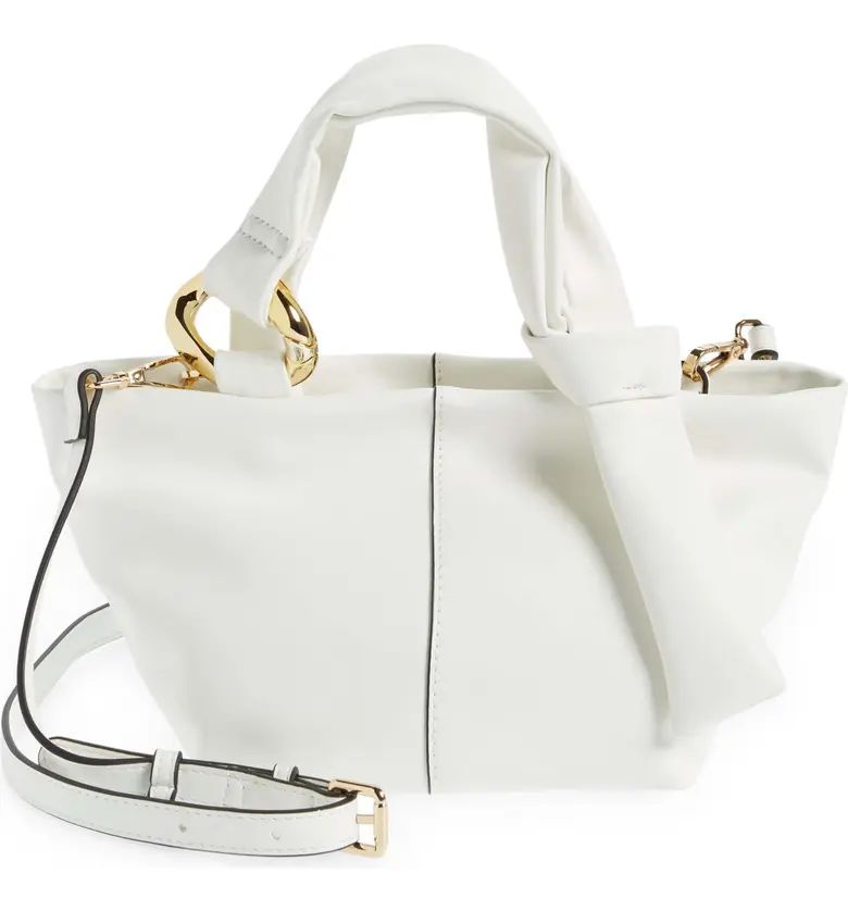 Mini Buckle Strap Faux Leather Tote Bag | Nordstrom