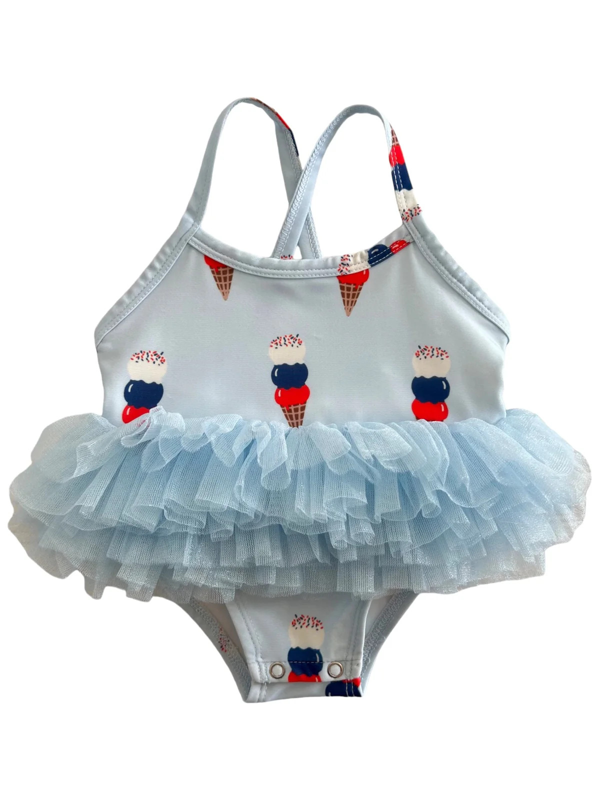 Blue Ice Cream / Ariel Tutu Swimsuit / UPF 50+ | SpearmintLOVE
