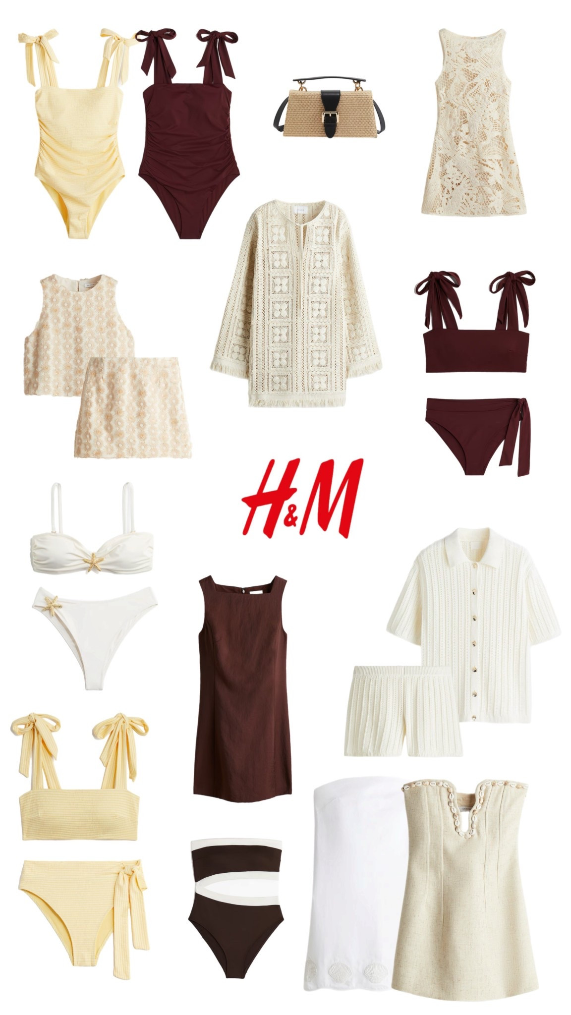H&M NEWNESS WOW WOW 😮‍💨

H&M crochet summer wear bikini swimwear brown neutral yellow holiday wear 