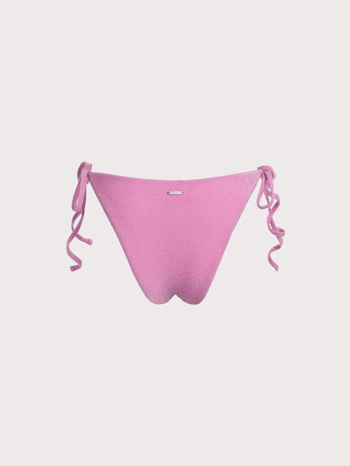 Lurex Tie Side Bikini Bottom & Reviews - Pink - Sustainable Bikinis | BERLOOK | BERLOOK