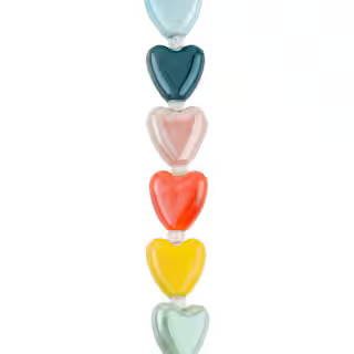 Multicolor Ceramic Heart Beads, 14mm by Bead Landing™ | 14 mm | Michaels® | Michaels Stores