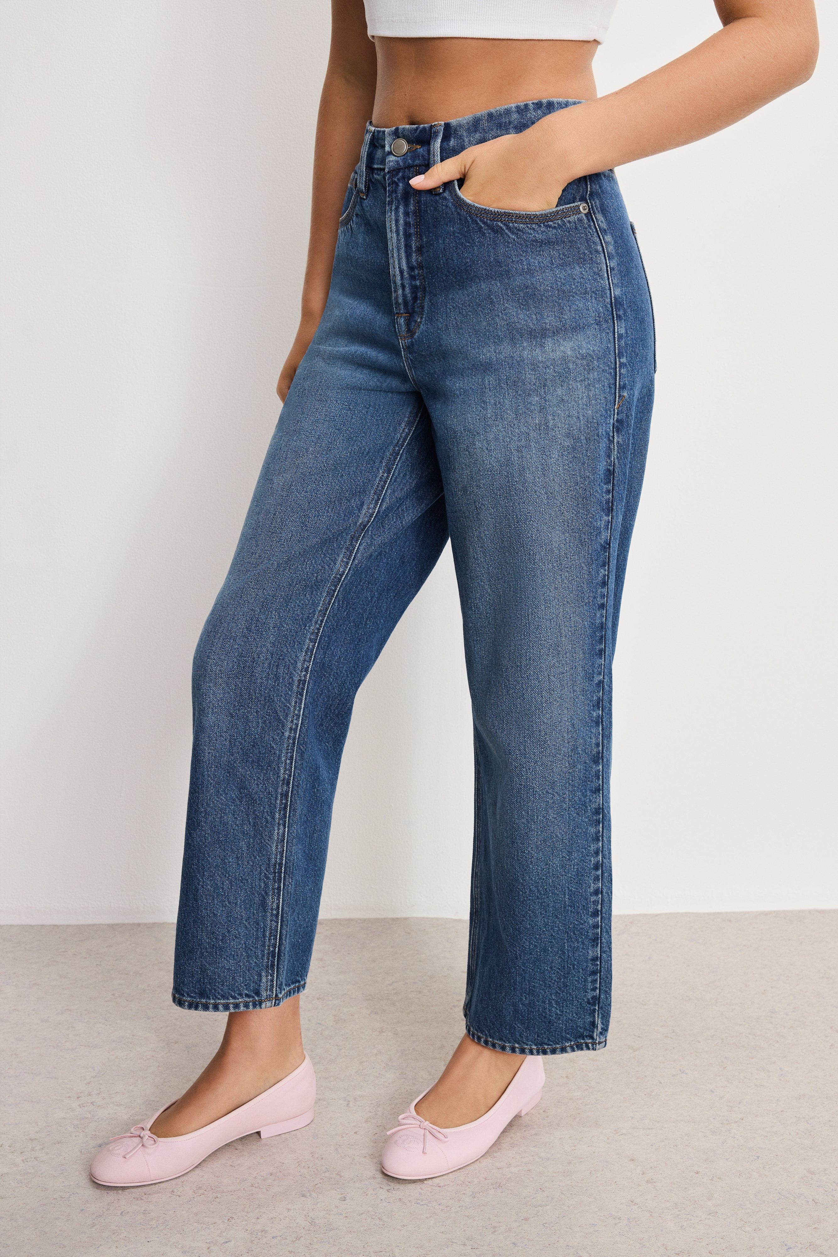 GOOD 90S CROPPED RELAXED JEANS | INDIGO963 - GOOD AMERICAN | Good American