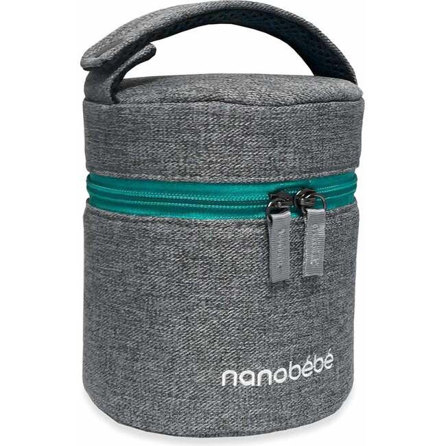 Bottles | Baby Bottle Travel Cooler and Ice Pack, Grey Nanobebe | Maisonette | Maisonette