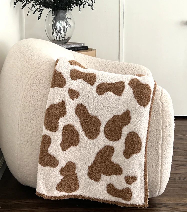 Cowhide Print Buttery Blanket | The Styled Collection