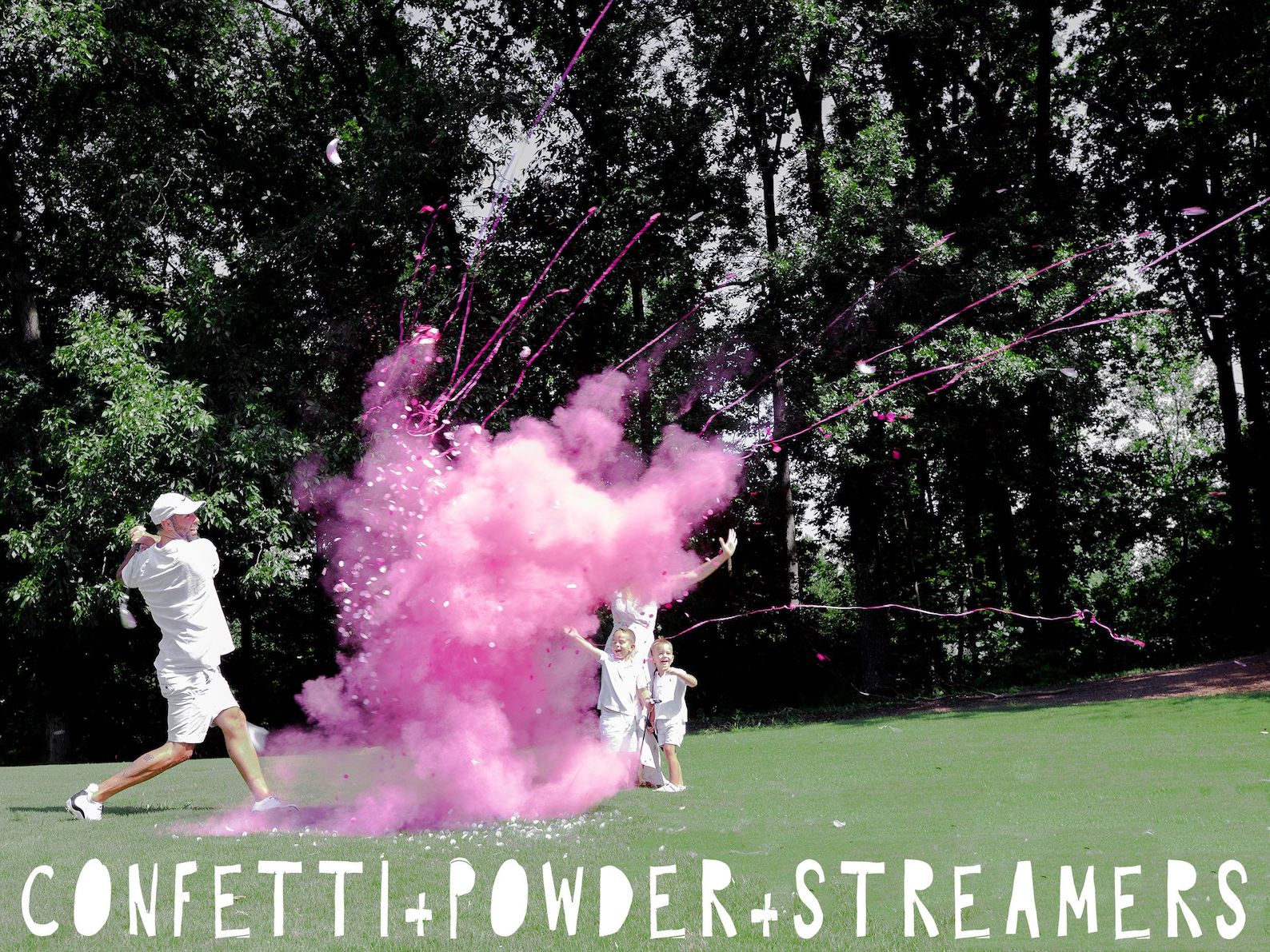 Golf Ball Powder & Confetti Gender Reveal Golf Ball in Pink or - Etsy | Etsy (US)