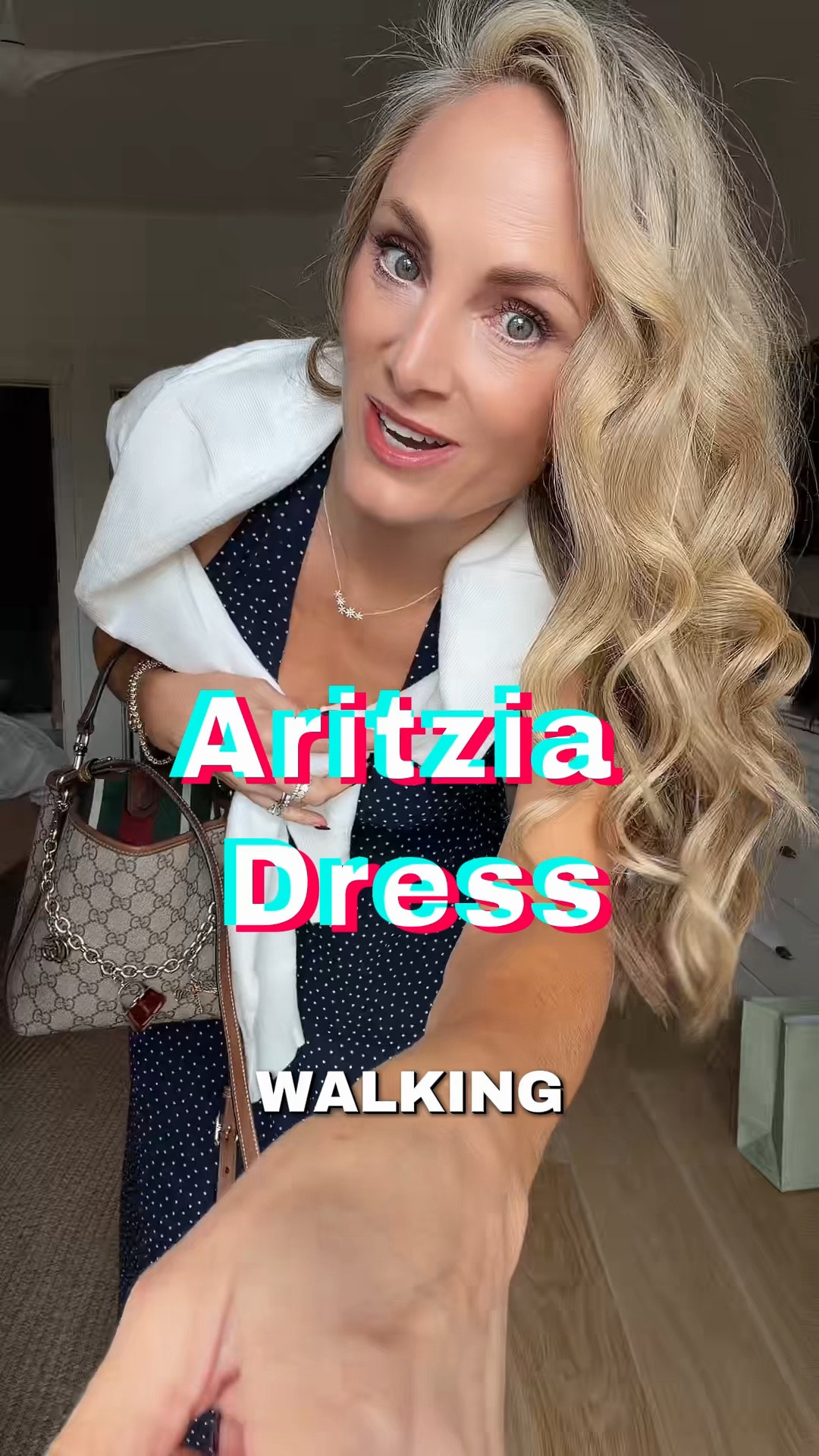 Adorable halter dress by @Aritzia
Wearing small, tts. No bra needed.
