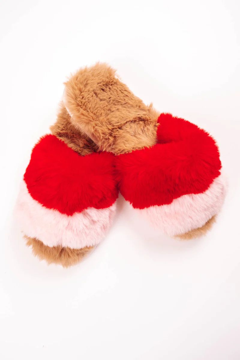 Nowhere To Go Slippers - Red & Pink | The Impeccable Pig