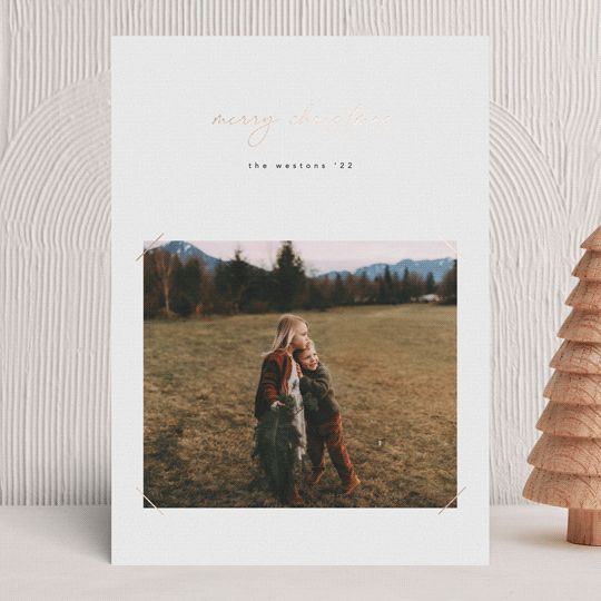 "holiday moment" - Customizable Foil-pressed Holiday Cards in White by Eric Ransom. | Minted