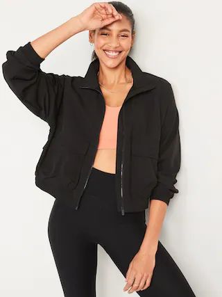 Loose StretchTech Zip-Front Jacket for Women | Old Navy (US)