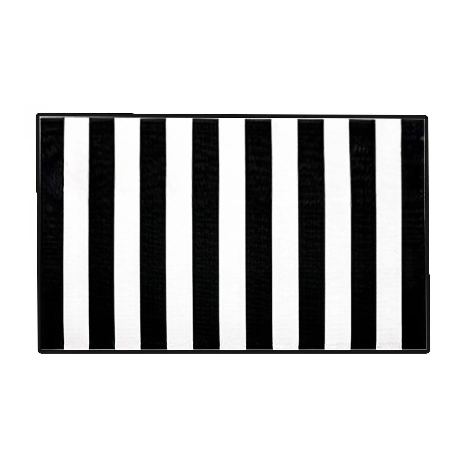 Black Striped Outdoor Rug 16X24In Halloween Thanksgiving Polyester Doormat Non Slip Porch Mat Fal... | Walmart (US)