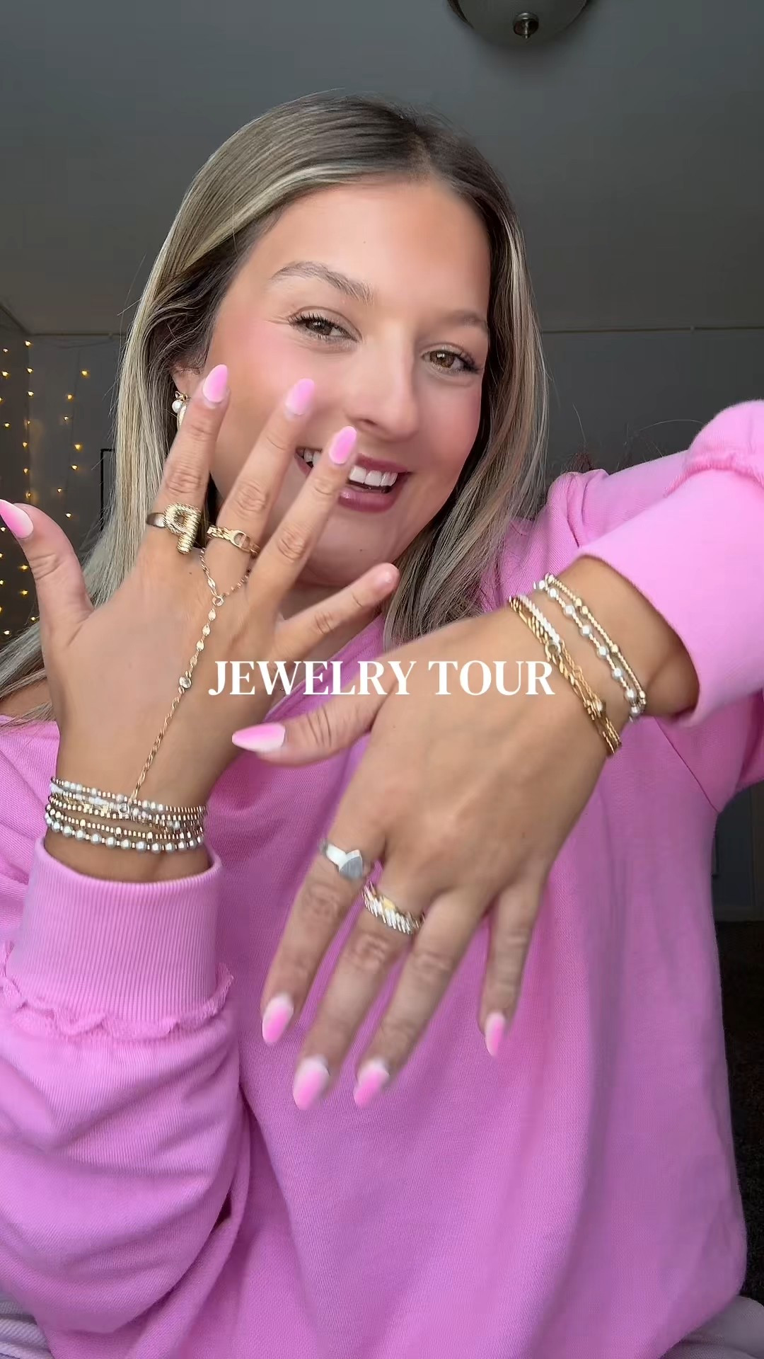 everyday chic jewelry tour haul gold and silver girly hand chain affordable 

#LTKBeauty #LTKootd #LTKgrwm
