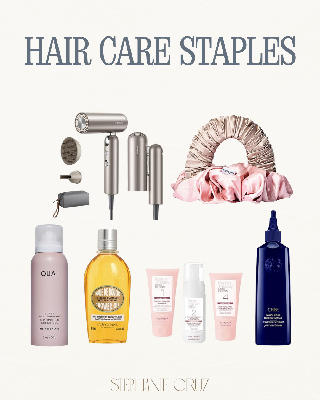 The tools and treatments I rely on for smooth, healthy, glossy hair — from my go-to dryer to silk scrunchies and the formulas that keep everything soft and nourished. #HairCareStaples #HealthyHairRoutine #HairEssentials 

 #LTKBeauty