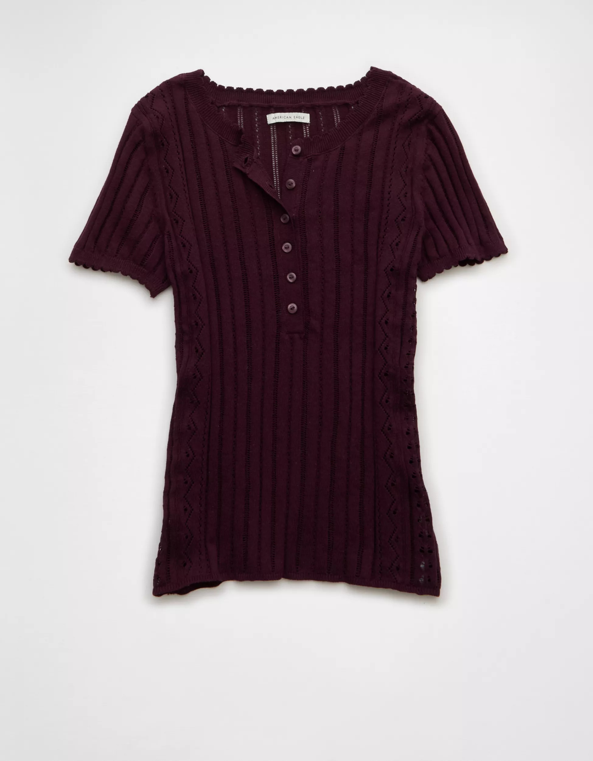 AE Henley Sweater T-Shirt | American Eagle Outfitters (US & CA)