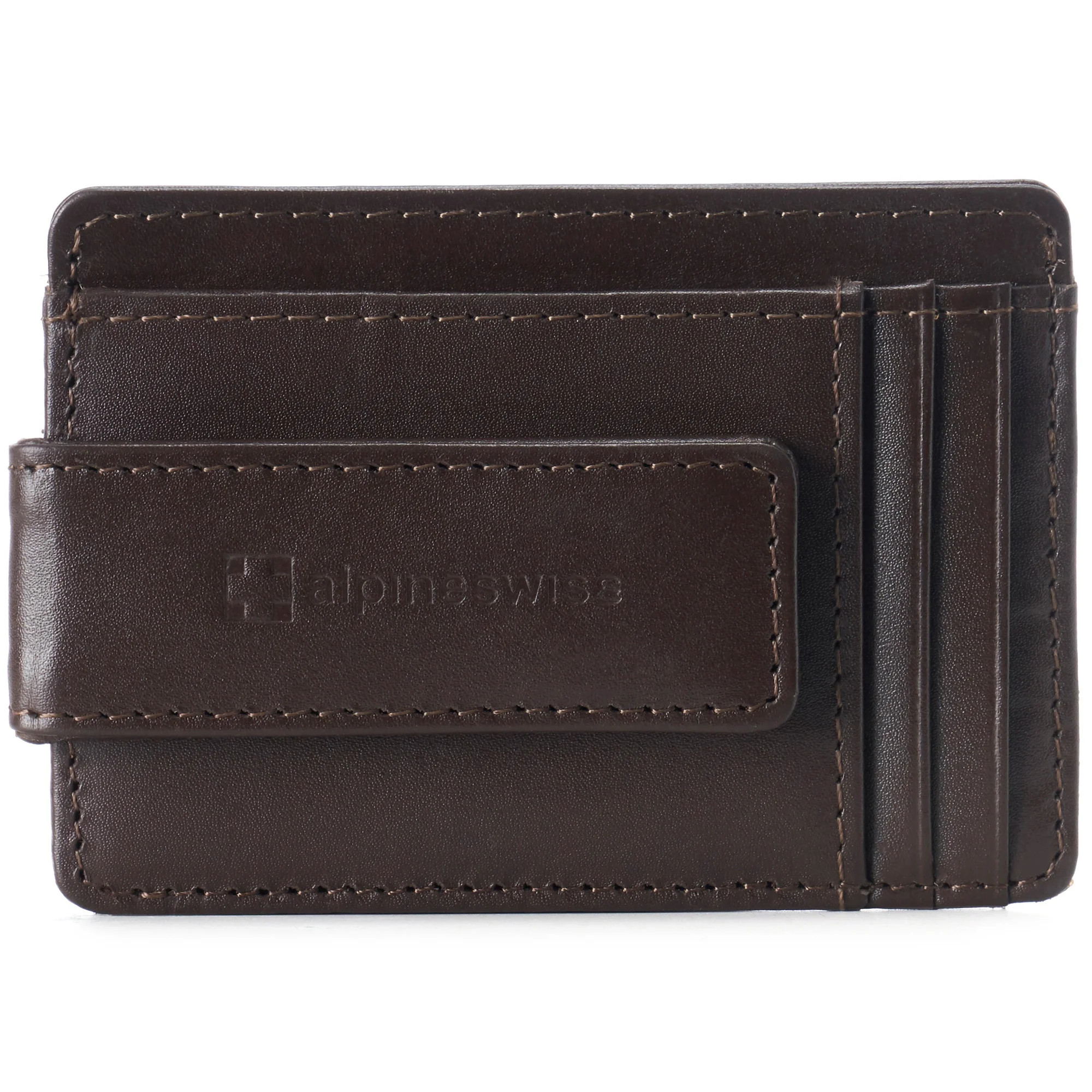 Alpine Swiss Mens RFID Minimalist Money Clip Front Pocket Wallet Slim ID Holder - Walmart.com | Walmart (US)