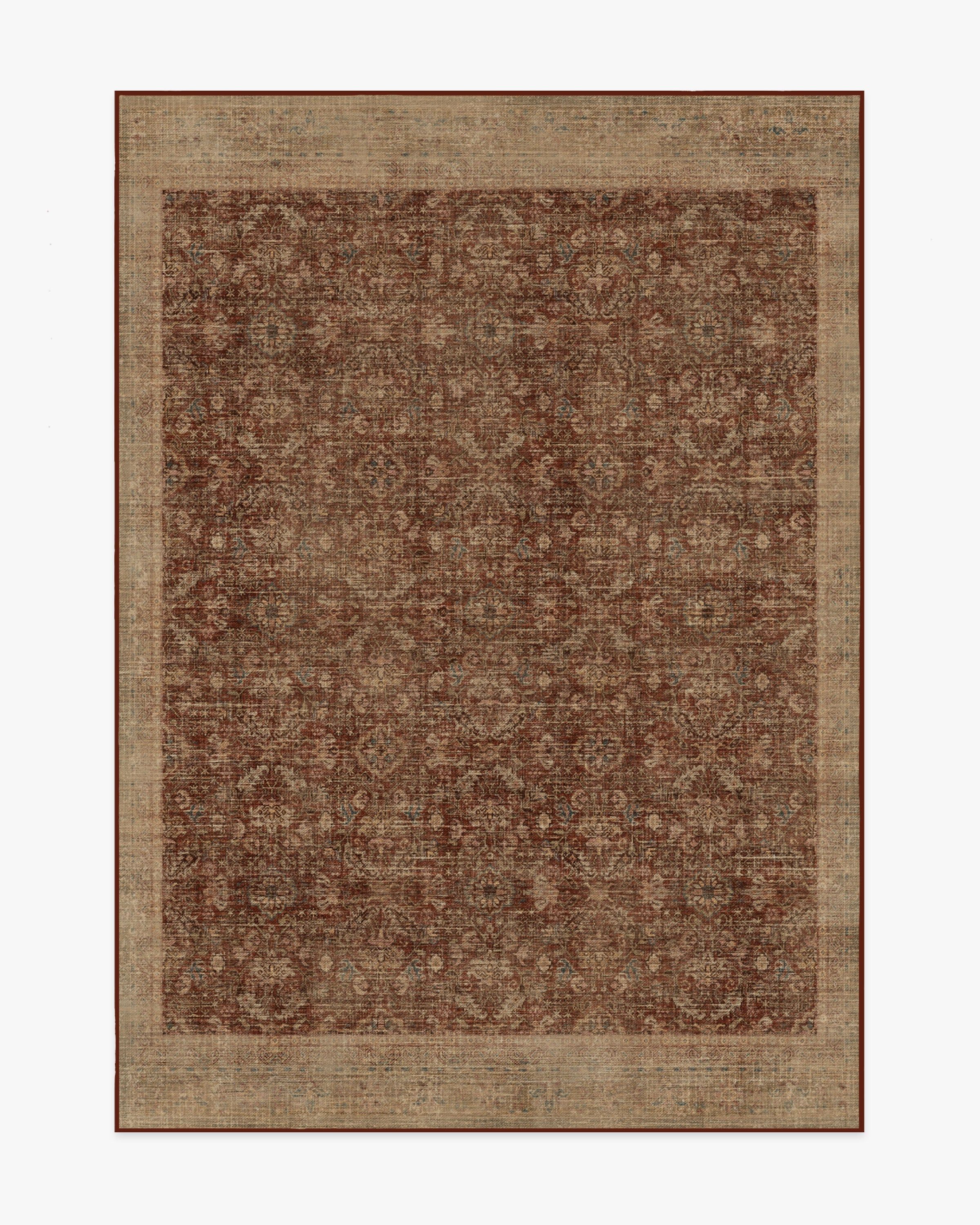 Frances Golden Red Rug | Ruggable | Ruggable