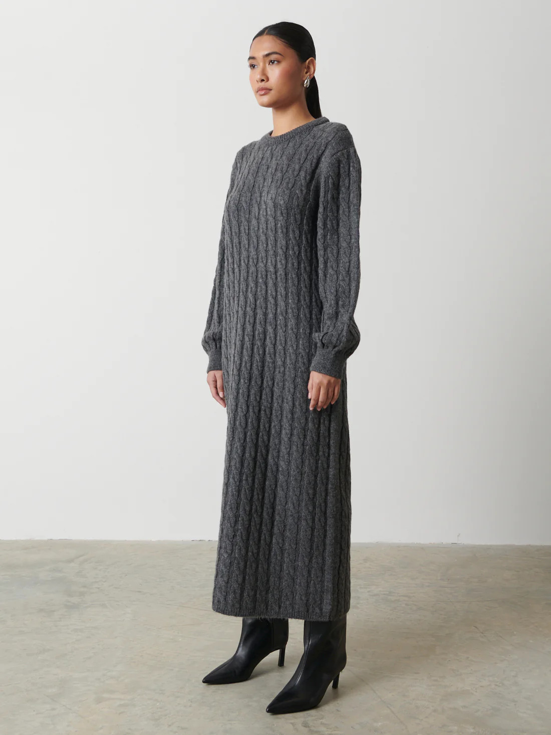 Elisha Cable Knit Midaxi Dress | Pretty Lavish (UK)