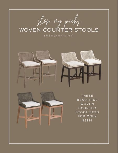 Shop these beautiful woven counter stool deals before they’re gone! 

#LTKhome #LTKsalealert #LTKstyletip