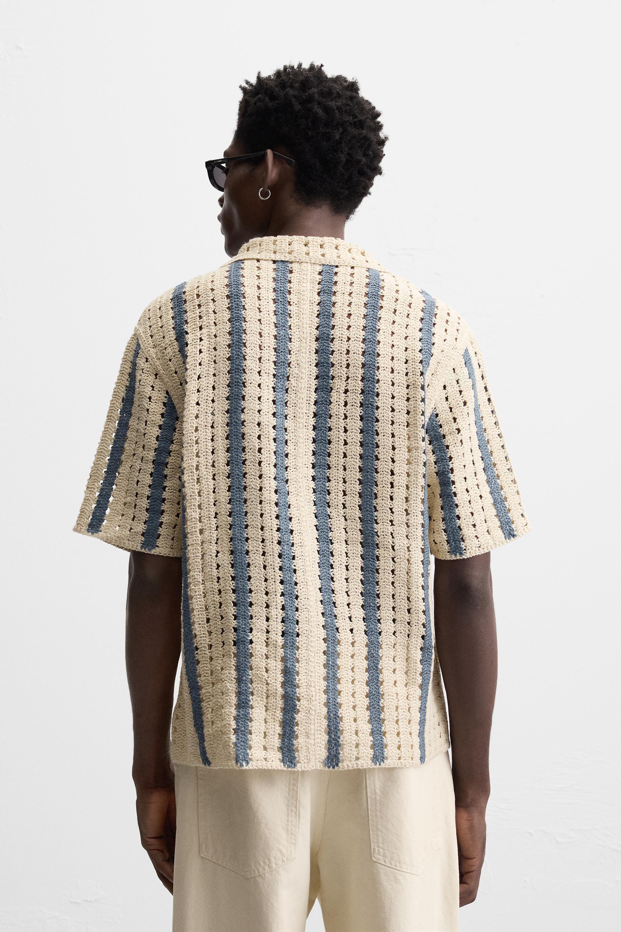 CROCHET TEXTURED SHIRT | Zara US