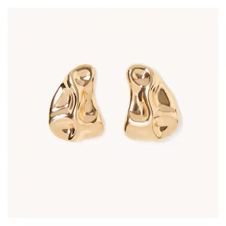 Molded Sculptured Button Earrings | Joe Fresh