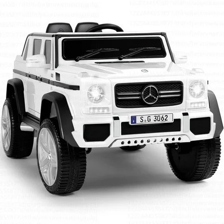 Costway Mercedes Benz 12V Electric Kids Ride On Car RC Remote Control W/Trunk White | Walmart (US)