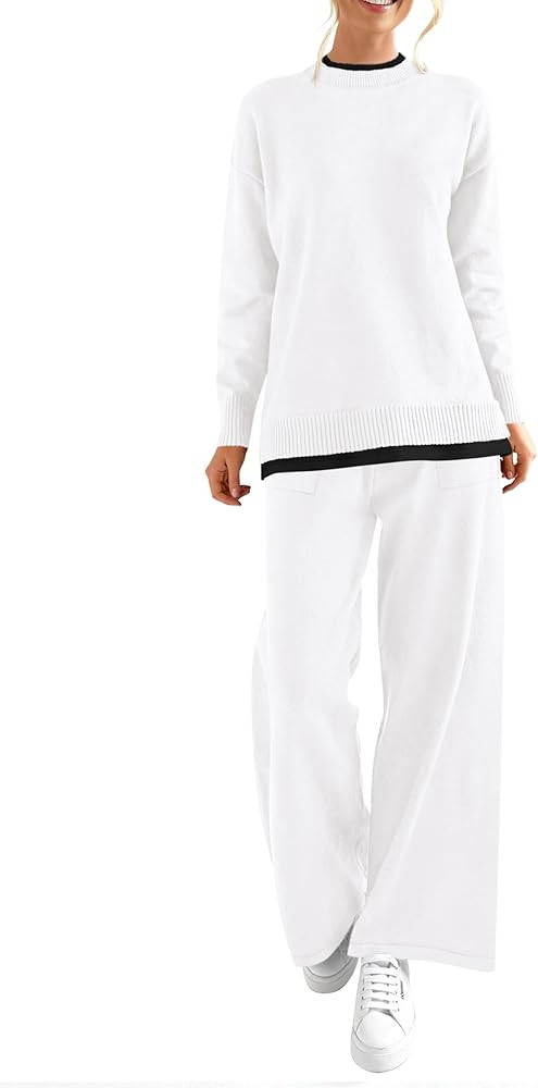 PRETTYGARDEN Women's Two Piece Matching Sweater Lounge Sets Tracksuits
        Winter, Knit, Long... | Amazon (US)