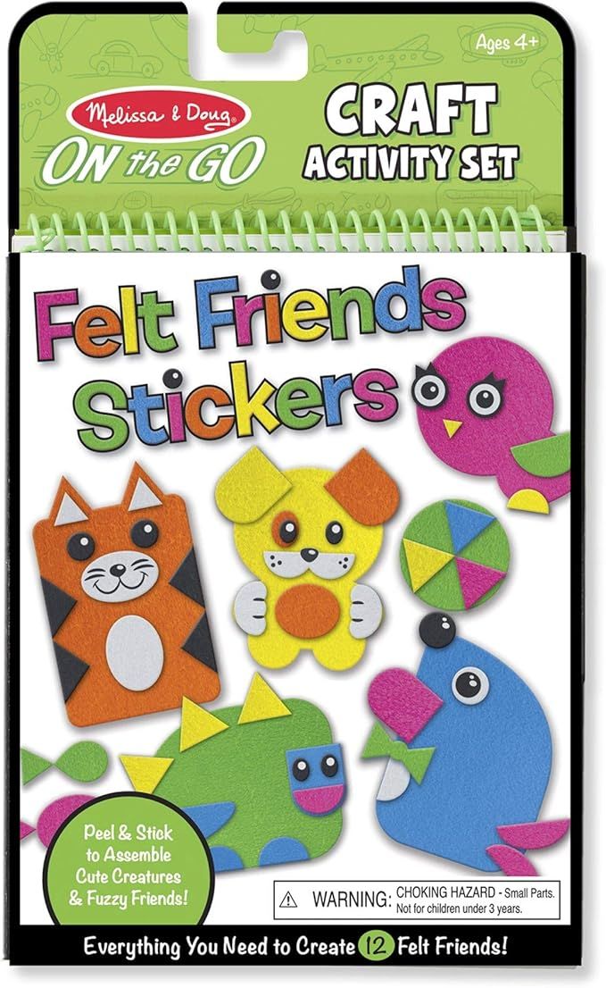 Melissa & Doug On the Go Felt Friends Craft Activity Set With 188 Felt Stickers | Amazon (US)