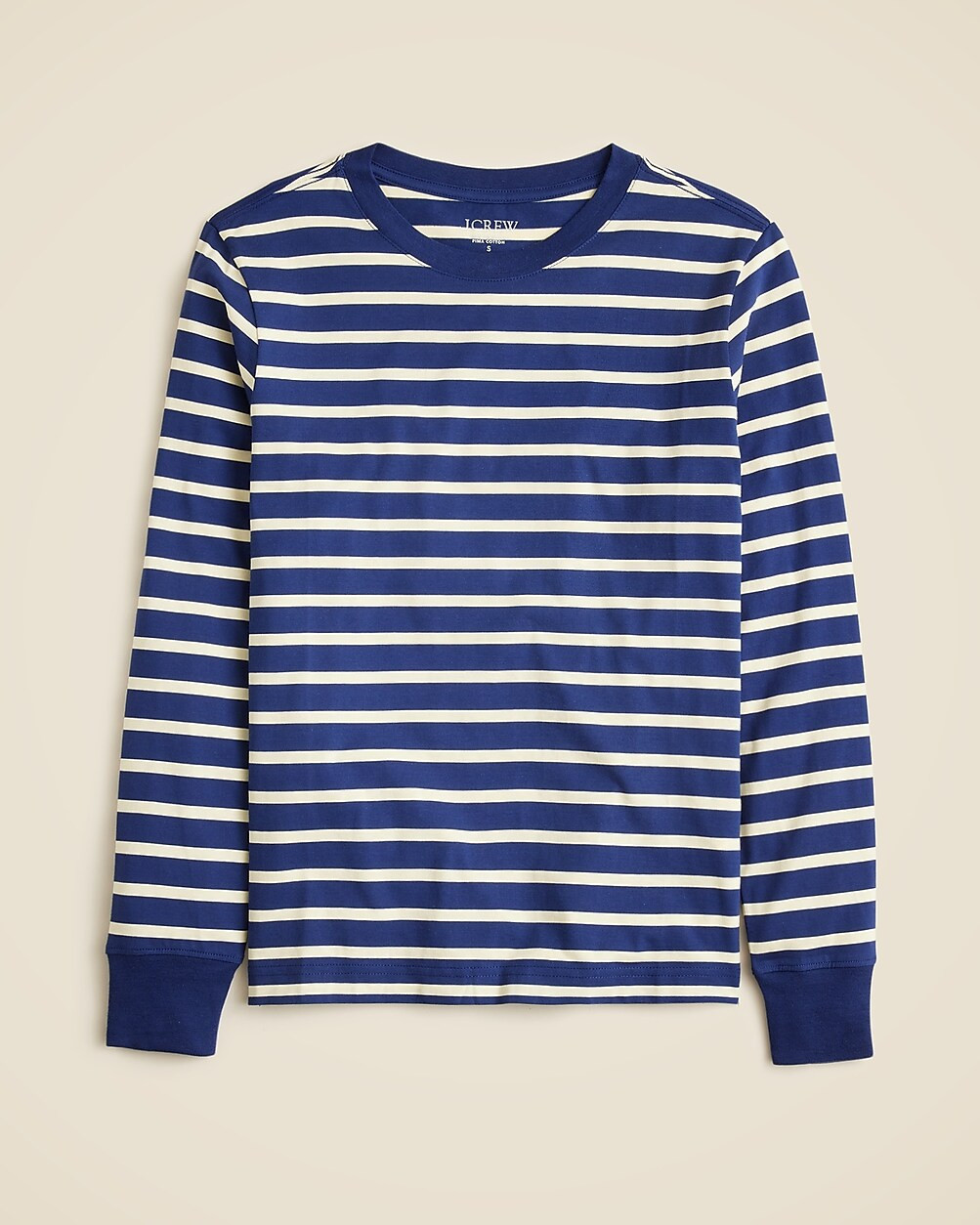 Pima cotton long-sleeve T-shirt in stripe | J. Crew US