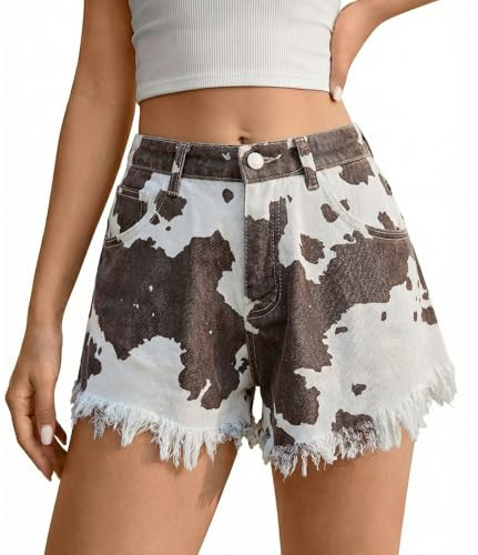 Tankaneo Jean Shorts for Women Summer Elastic High Waisted Raw Hem Denim Shorts Casual Stretchy H... | Amazon (US)