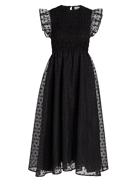 EN SAISON Eiffel Organza Midi-Dress | Saks Fifth Avenue
