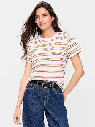 EveryWear Crew-Neck Striped T-Shirt | Old Navy (US)