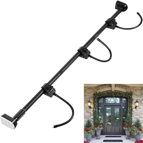 Garland Hanger for Front Door, Adjustable Fits 32"- 80" Doors | Heavy-Duty Christmas Halloween Decoration Holder for Wreaths, Lights & More | No Screws, Drilling, Glue-Damage-Free (32"-39") | Amazon (US)