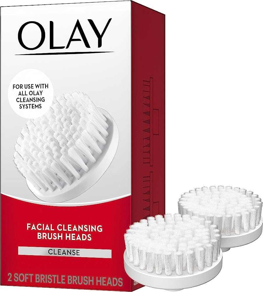 Olay Facial Cleaning Brush Advanced Facial Cleansing System Replacement Brush Heads, 2 Count | Amazon (US)