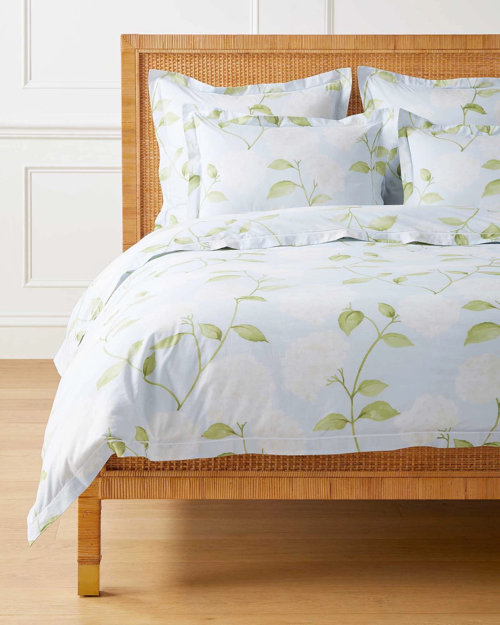 Hydrangea Percale Duvet Cover | Serena and Lily