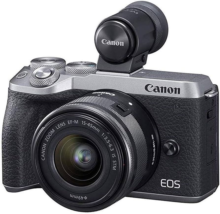 Canon EOS M6 Mark II Mirrorless Digital Compact Camera + EF-M 15-45mm F/3.5-6.3 is STM + EVF Kit,... | Amazon (US)