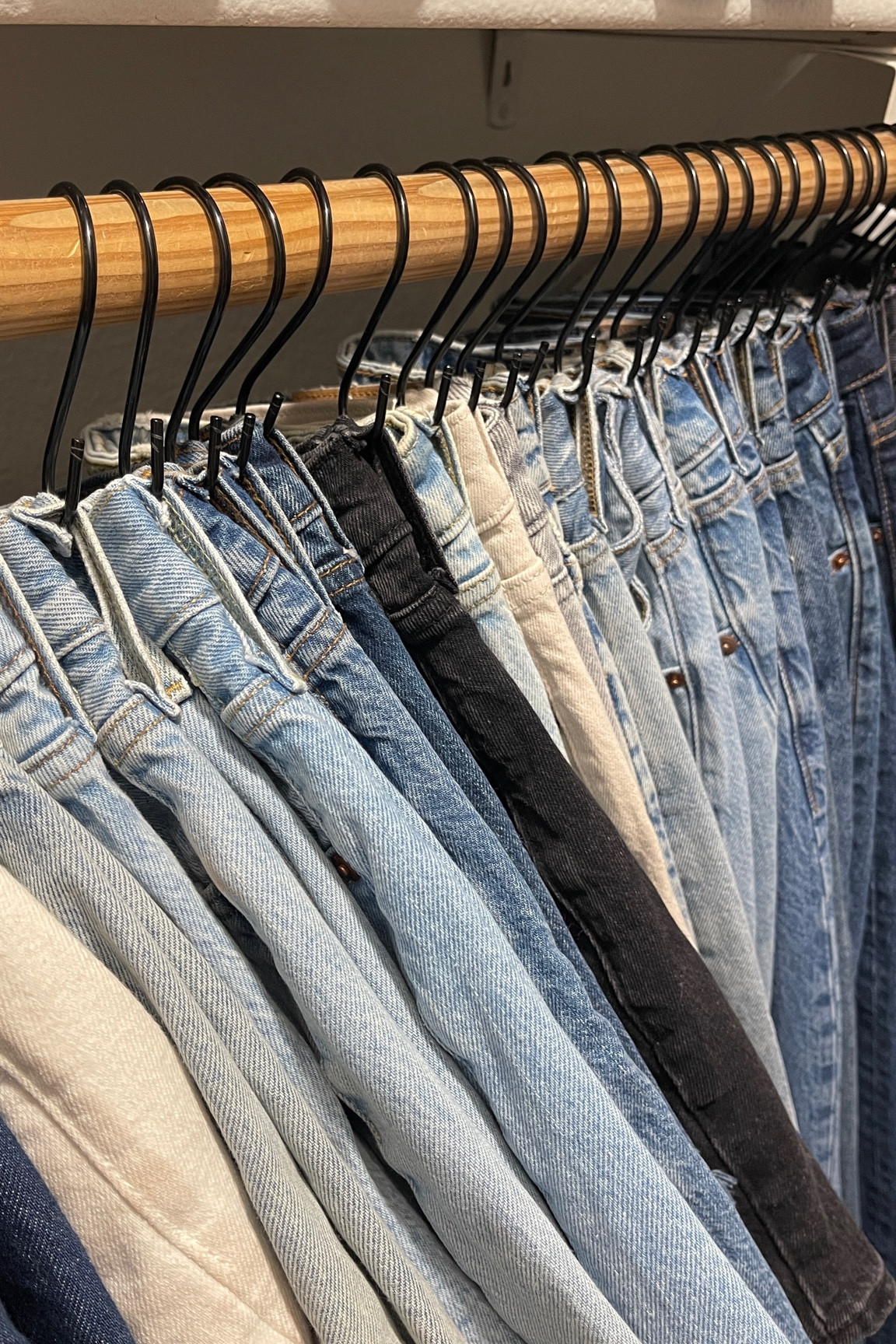 Did some closet organization today! Using these hooks to hang my jeans was a game changer 👏🏼 now I can easily see everything and they all stay nice and in order! Amazon find!

#LTKFindsUnder50 #LTKHome #LTKStyleTip