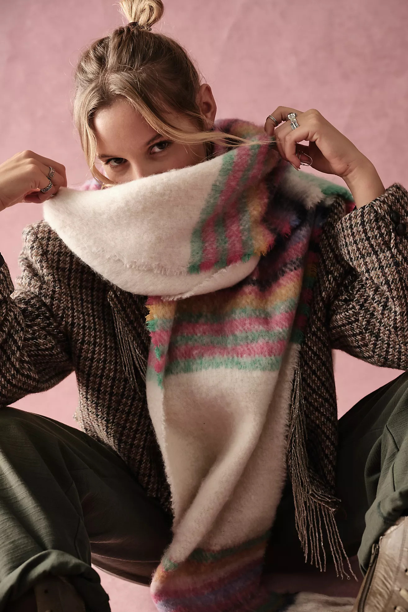 Skye Stripe Fringe Scarf | Free People (Global - UK&FR Excluded)