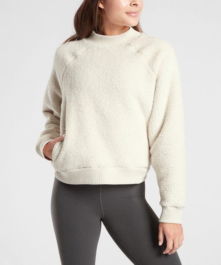 Natural Asana Sherpa Sweatshirt - Women | Zulily